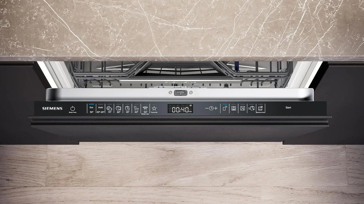 Siemens SX95EX12CE. iQ500 Smarter Geschirrspüler. Vollintegrierte Spülmaschine. 60 cm. Made in Germany. XXL. Besteckschublade. Extra leise. varioSpeed
