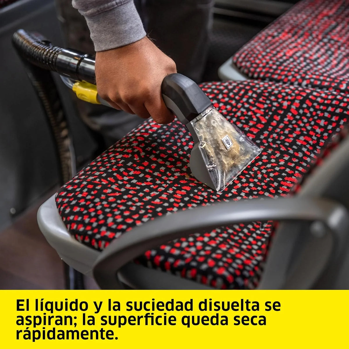 Kärcher Lava-aspiradora Puzzi 8/1. para tapicerías y superficies textiles. depósito: 8 l. caudal de pulverización: 1 l/min. superficie: 12-18 m²/h.