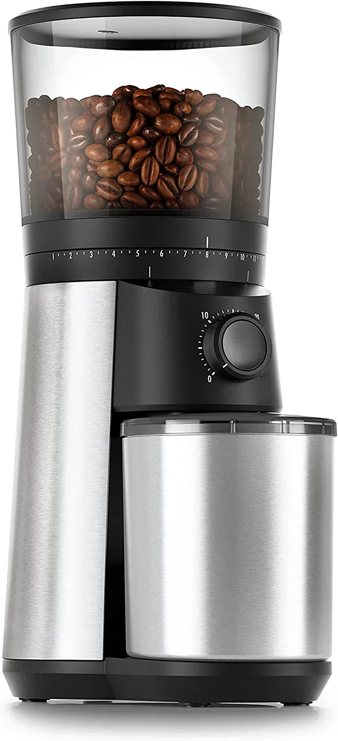 Brew Conical Burr Coffee Grinder . Silver