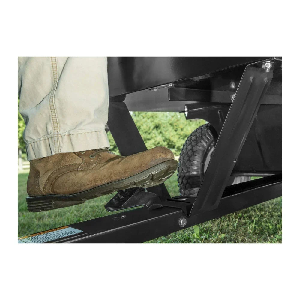 Utility Tow Behind Steel Dump Cart. 750 Pound Capacity