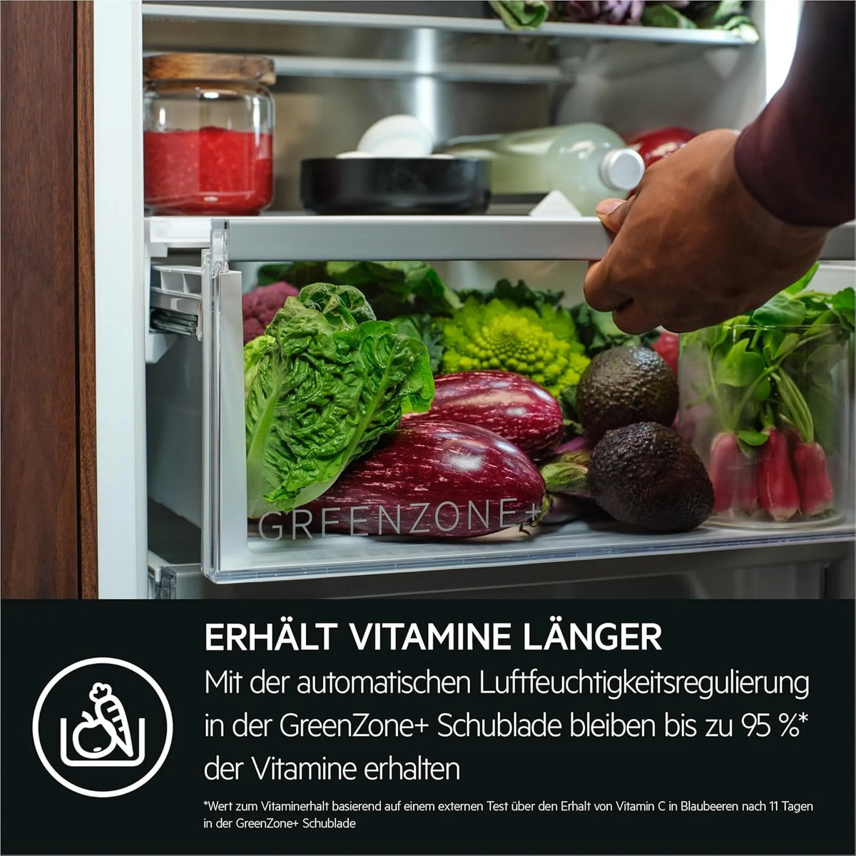AEG Einbau-Kühl-Gefrier-Kombination 178cm. von Stiftung Warentest mit Gut (2.0) Bewertet. Serie 8000: 360°Cooling Optimale Luftfeuchtigkeit. Kühl- (