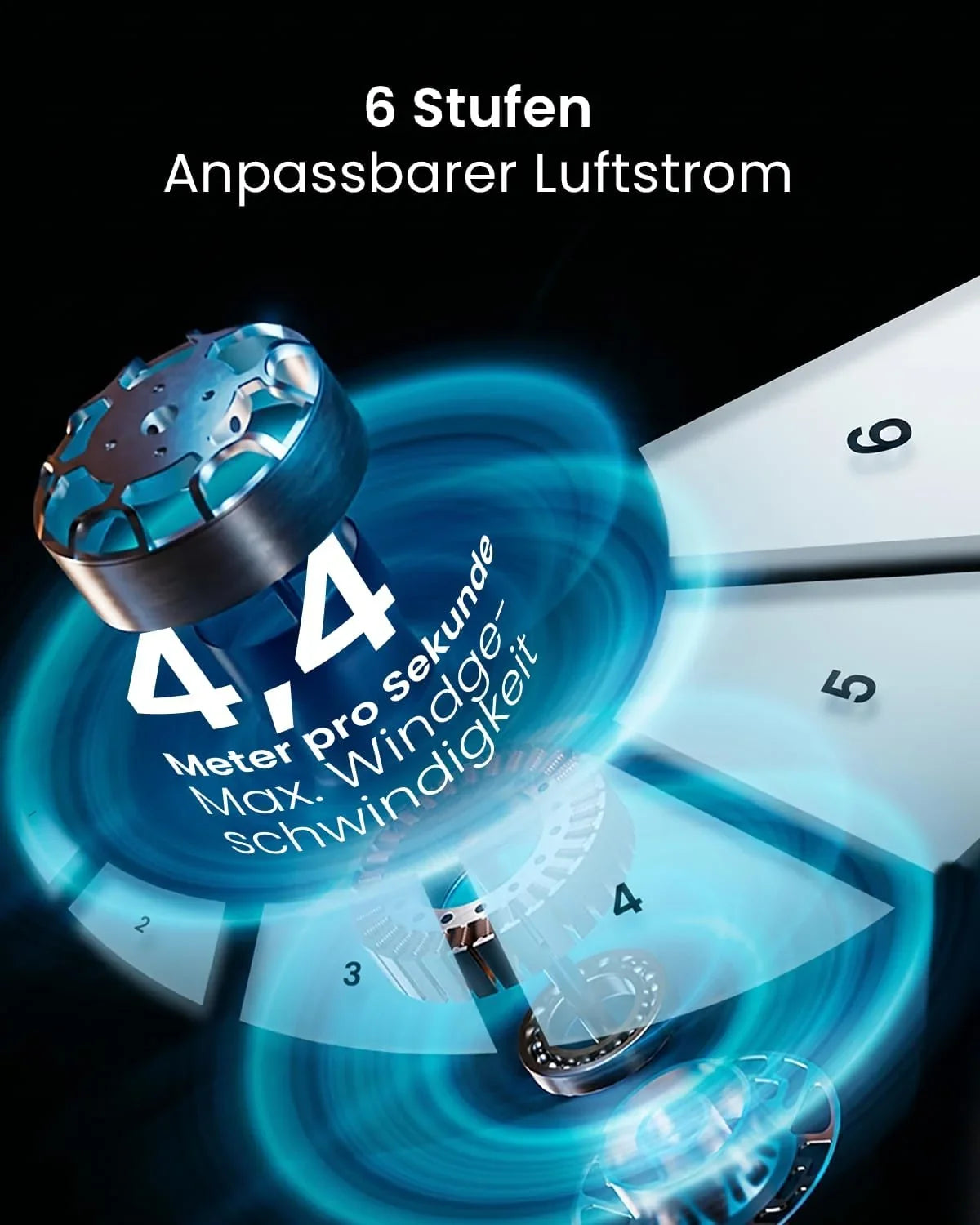 Pro Breeze 101cm rotorloser Ventilator - Smart Home Ventilator mit WLAN. Fernbedienung. LED Display. 6 Geschwindigkeiten - Turmventilator sehr leise.