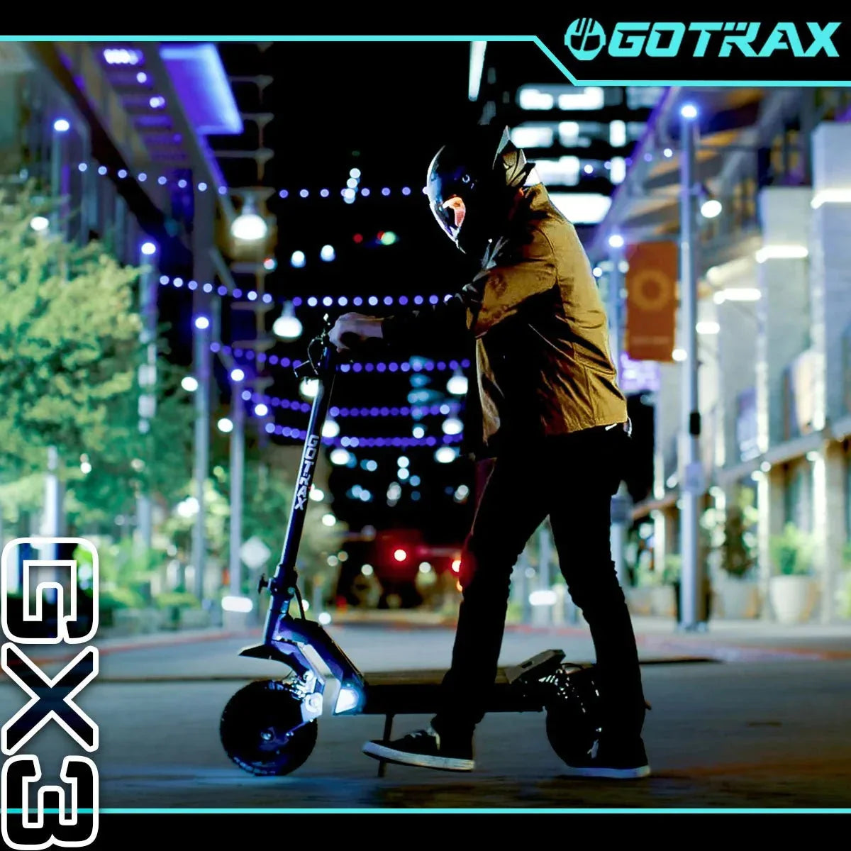 2026 Gotrax GX3 Patinete Eléctrico Todoterreno – Doble Motor Potente. Velocidad Máxima 64 km/h. Neumáticos Todoterreno
