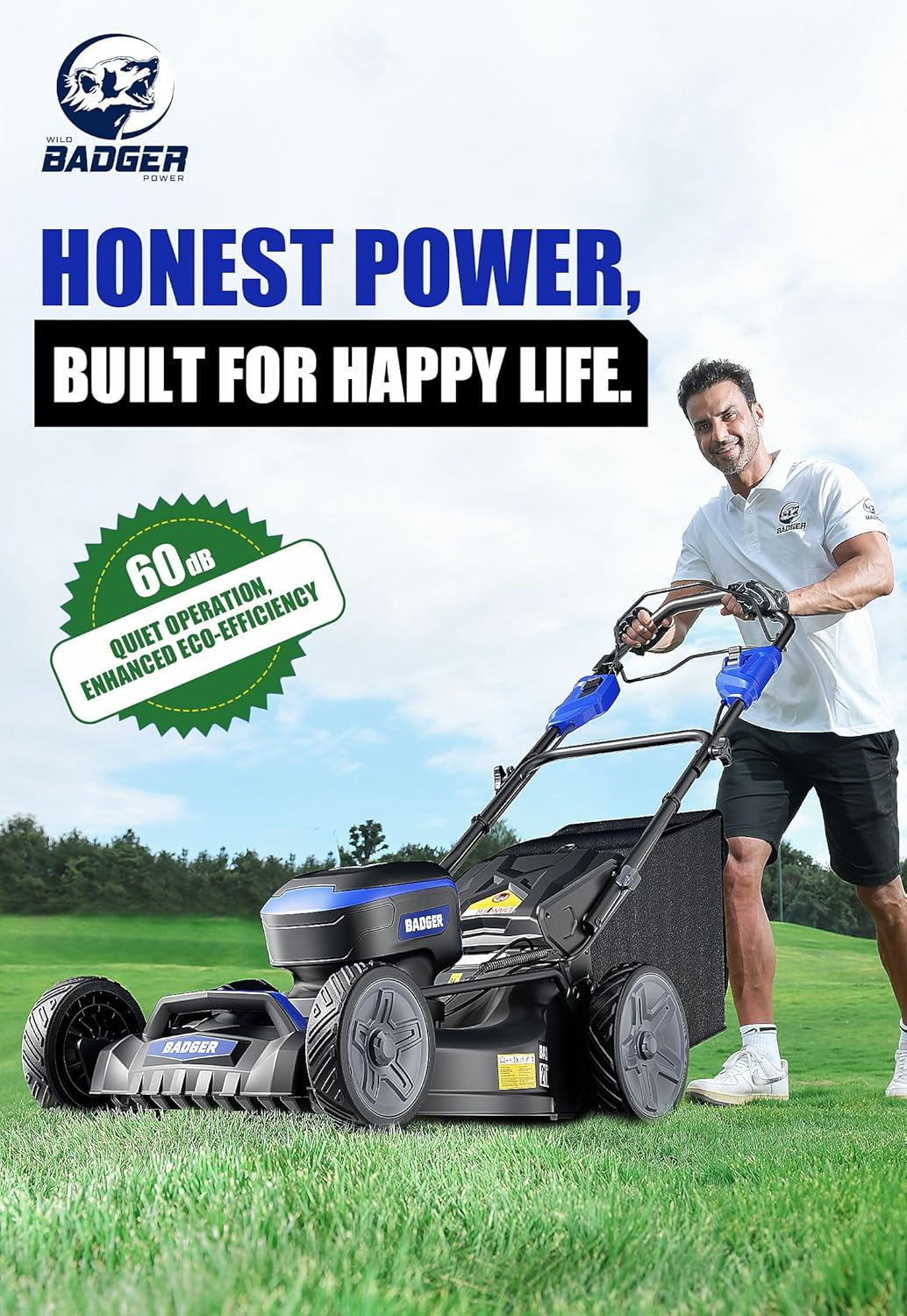 Lawn Mower 40V Brushless 18 Cordless. 5 Cutting Height Adjustments Electric Lawn Mower. Quickly Folding Within 5's. 4.0AH Battery and Super Charger Included.