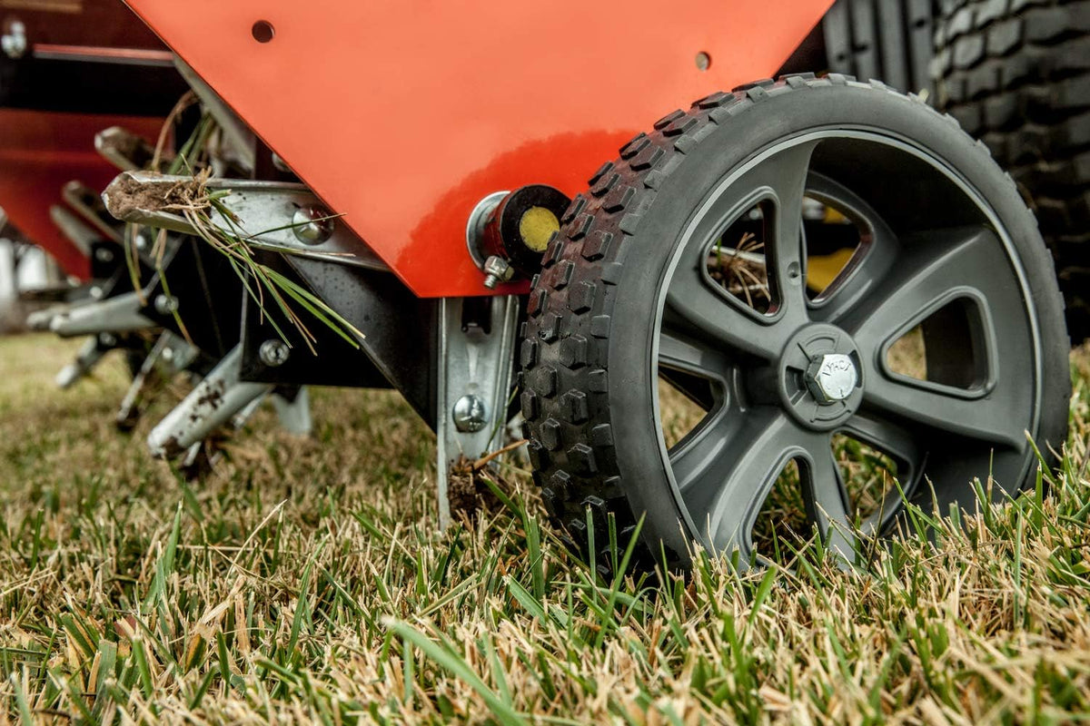 48 Tow Behind Lawn Plug Aerator with Universal Hitch; Designed to Pull Behind Lawn & Garden Tractors