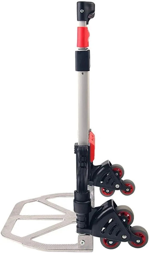 Hand Cart-Home Small Trailer Luggage Cart Folding Trolley Car Outdoor Goods Shopping Trolley Cart Truck