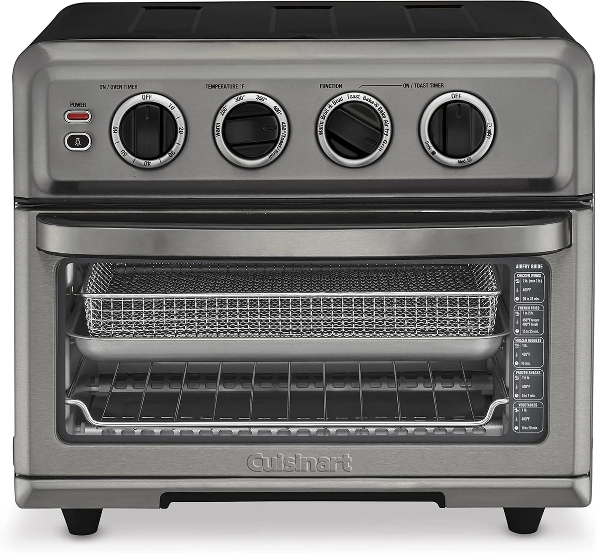 Air fryer with grill. power 1800 watts. 8-1 speed mode. featuring baking. convection baking. grill function. roasting and insulation functions. large capacity. 60-minute timer. model TOA-70. stainless steel material