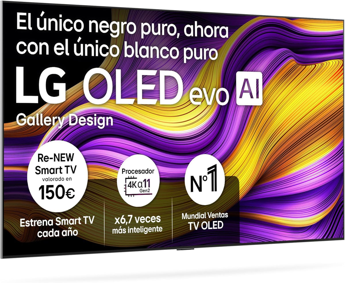 LG OLED65C54LA - TV 65. OLED EVO 4K. Smart TV AI C5. WebOS 25. Super Upscaling. Dolby Vision and Dolby Atmos. AMD FreeSync. Alexa/Google Assistant.