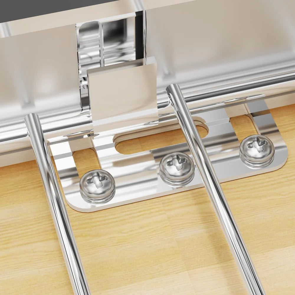 Adjustable sliding cabinet shelves. 3 pieces. Large drawer-style cabinet storage box. storage organizer under the kitchen sink. Bottom-mounted baskets. suitable for kitchens and bathrooms.