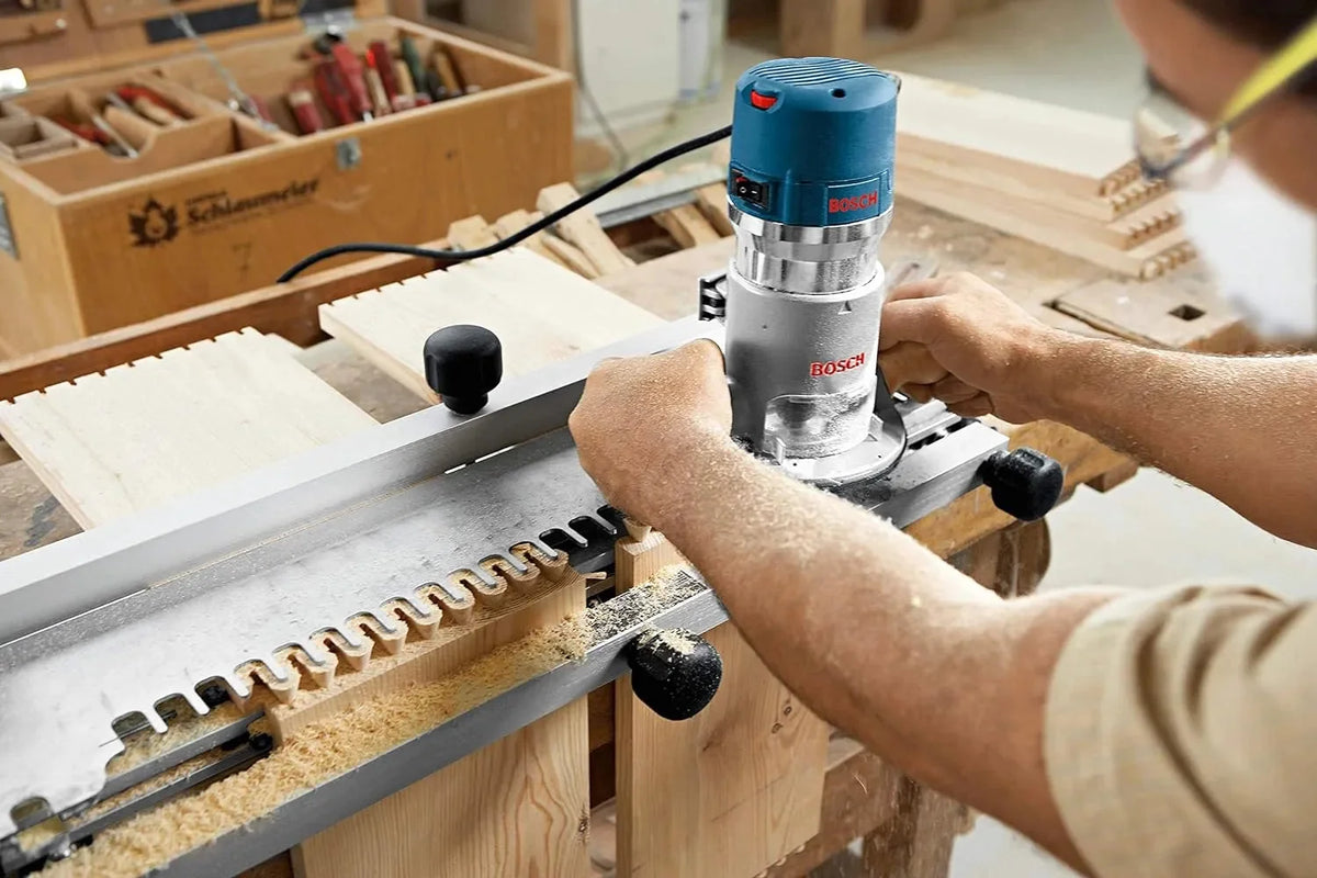 12-Amp 2.25 HP Wood Router Combo Kit with Plunge Router. Fixed Base and Variable Speed