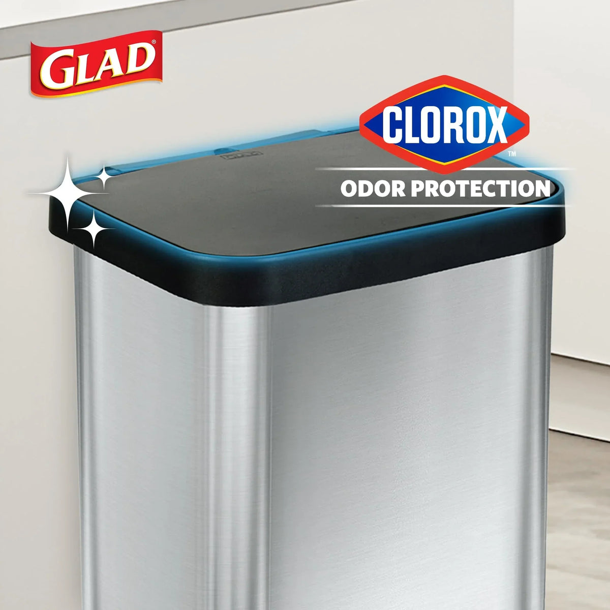 20 Gallon Stainless Steel Step Trash Can. Large Kitchen Garbage Bin with Odor Control