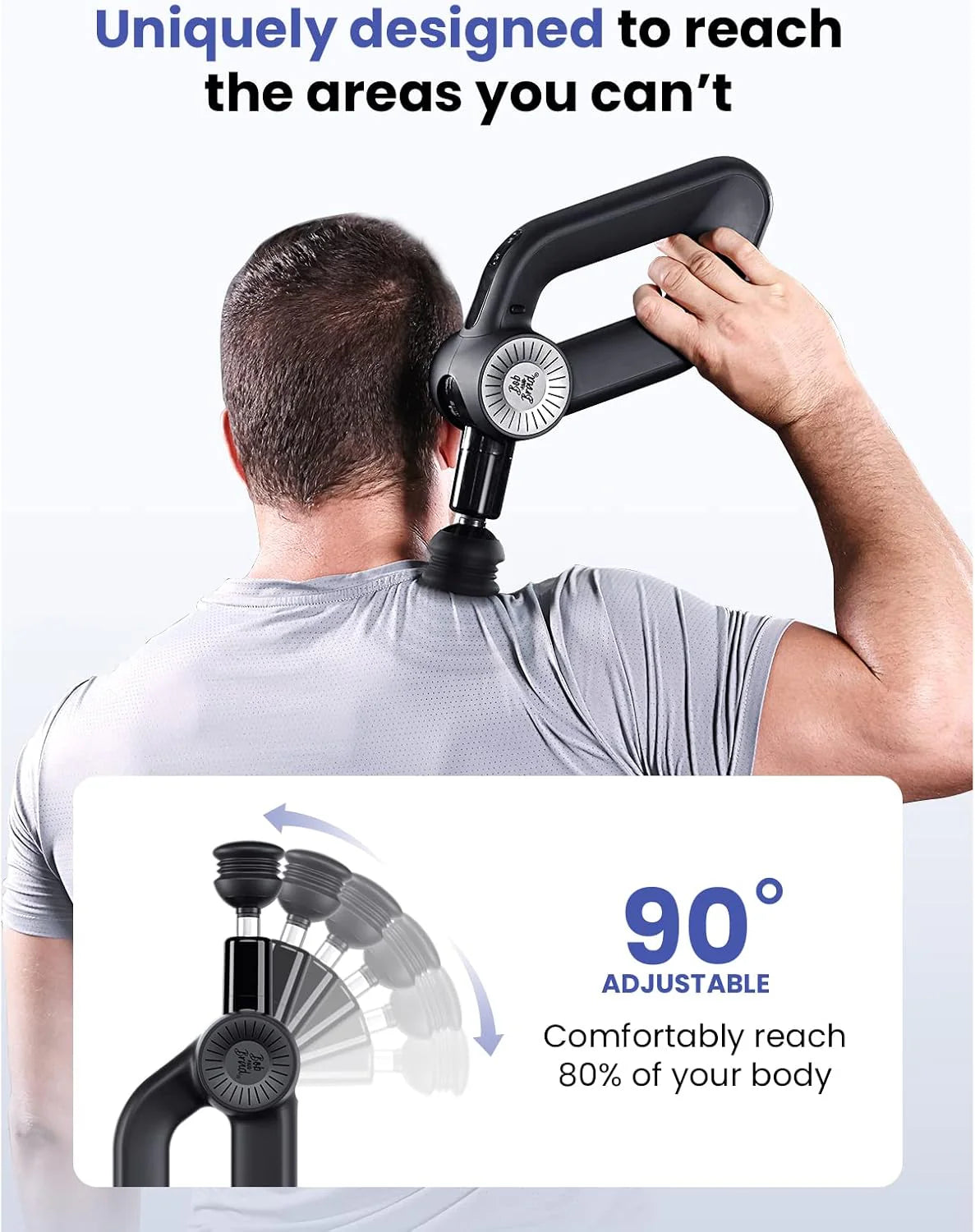 Professional massage gun - deep tissue impact massage. 16mm amplitude. suitable for professional muscle massager for athletes. can relieve pain. quiet electric back massager. as a gift for him