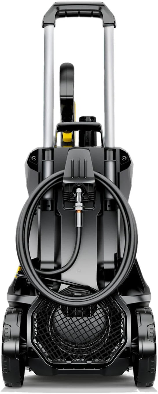 Pressure cleaning machine. K4 power control mode. maximum pressure 1900 pounds per square inch. 26-foot long hose. 2 nozzles - flow rate 1.5 gallons per minute