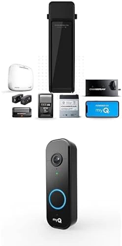 Silent and quiet wall-mounted garage door opener with battery backup and LED lighting. weighing 36 pounds. in black color.