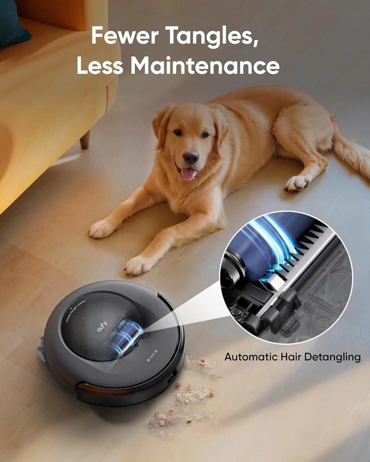 Robot Vacuum C10 with Self Emptying Station. Up to 60 Days Hands Free Cleaning. Edge Expansion Brush. 4000Pa Powerful Suction. 2.85-Inch Ultra-Slim Body. Smart Mapping. Lidar Navigation