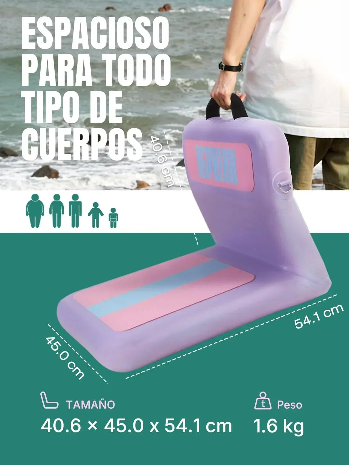 Niphean Tabla Paddle Surf Hinchable. Tabla de Paddle Surf 305 cm con Aletas de Equilibrio para Principiantes y Accesorios Resistentes. Sup Board para