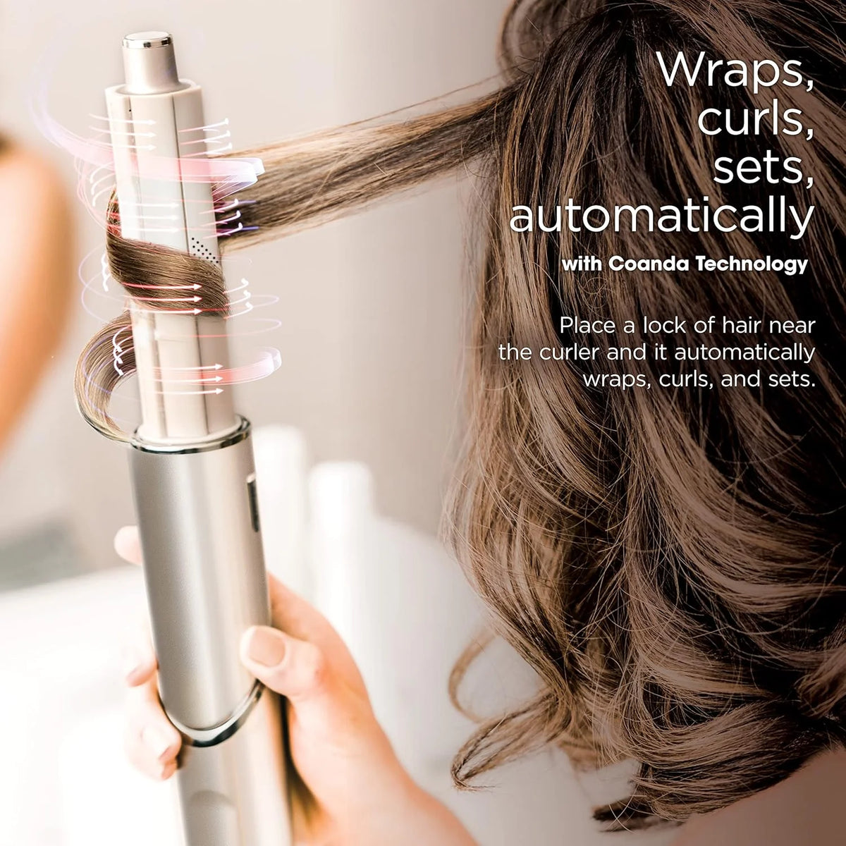 Powerful hair dryer and multi-functional styling tool. featuring automatic hair curler. paddle brush. oval brush. concentrator accessory and stones.