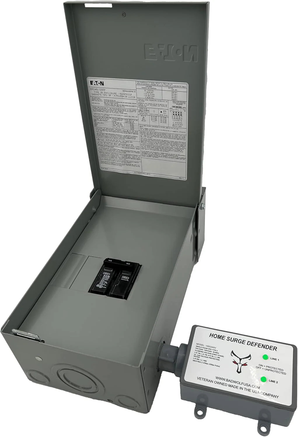 Whole House EMP Surge Protector. 260kA of Surge Protection to Help Shield Your Home from Lightning. EMP. CME and Solar Flare Damage.