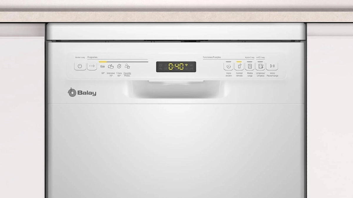 Balay Lavavajillas 3Vn4010Ba 45 Cm. Libre instalación. Blanco