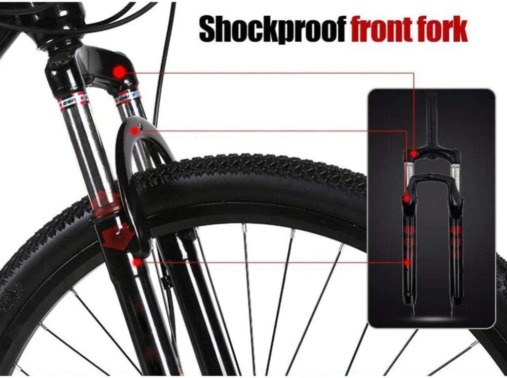 21-Speed Men's Mountain Bike Double Disc Brake 29 Inches All-Terrain City Bikes Adults Only Outdoor Cycling Hard Tail Front Suspension.C