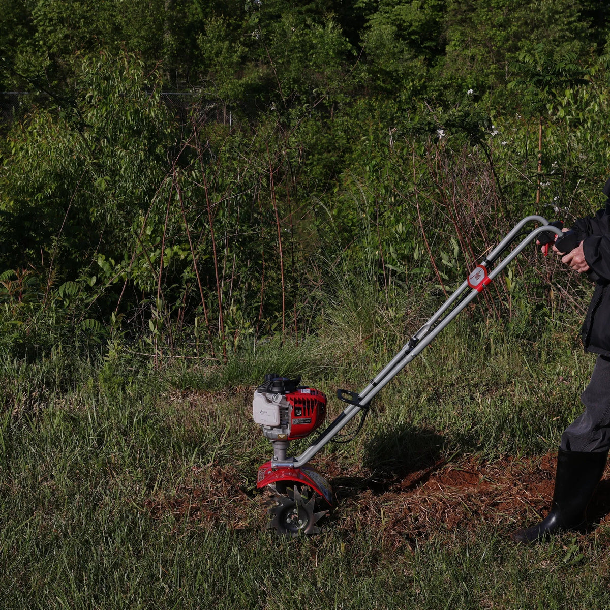 25cc 9-Inch Front-Tine Forward-Rotating Mini Tiller/Cultivator