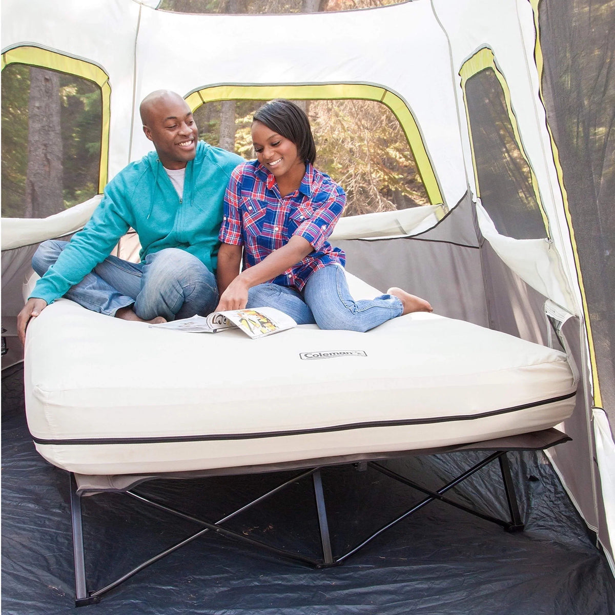 Camping Cots for Adults with Camping Air Mattress