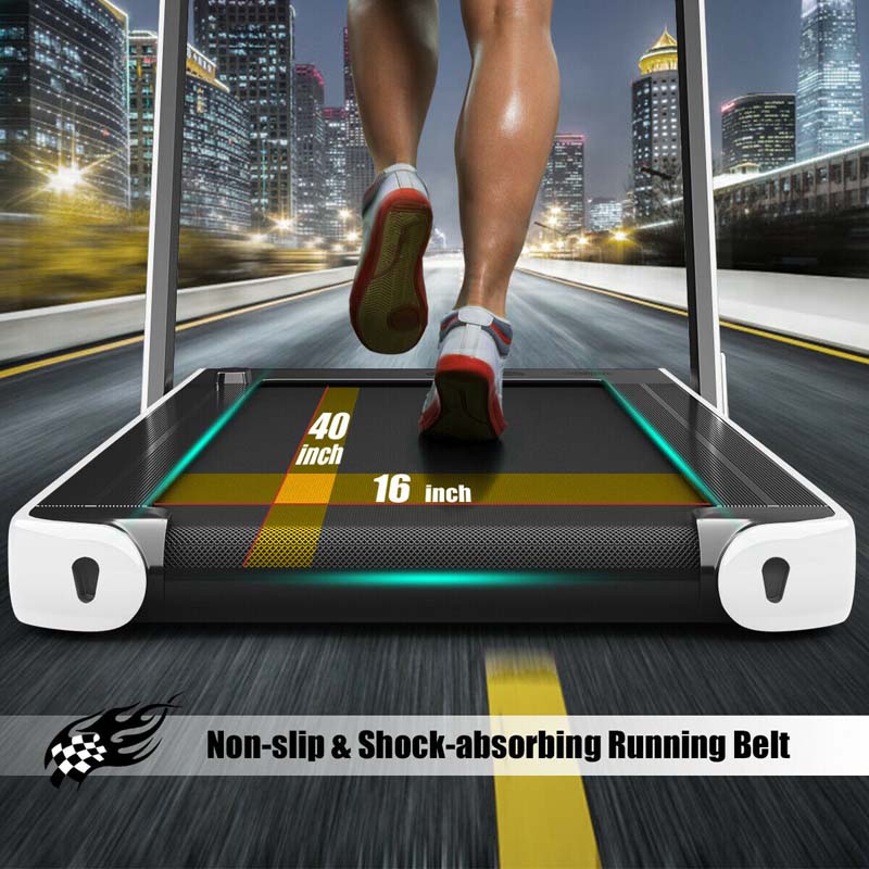 2-in-1 Folding Electric Treadmill. 2.25 HP. Under-Desk. with Dual Display and Smart App Control