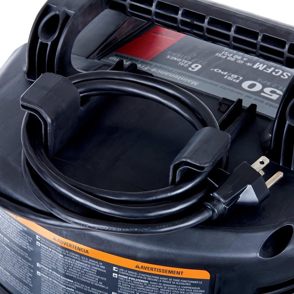 Air Compressor. 6-Gallon. Pancake. Oil-Free (C2002-ECOM)