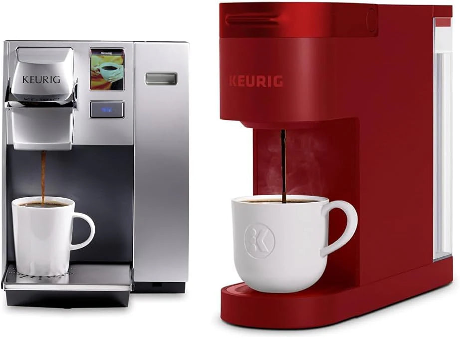 Commercial office single-cup K-Cup coffee machine. silver version