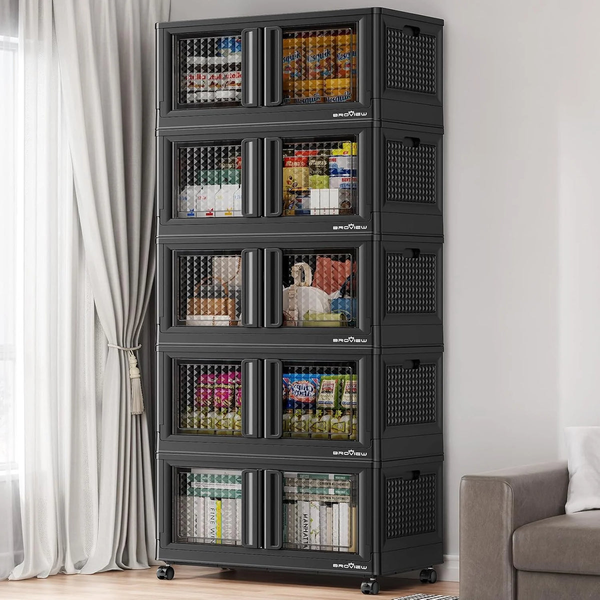 600 sets of stackable storage boxes with lids and doors. 6 sets of plastic coat closets and storage drawers with wheels. large foldable storage boxes. household and office cabinets