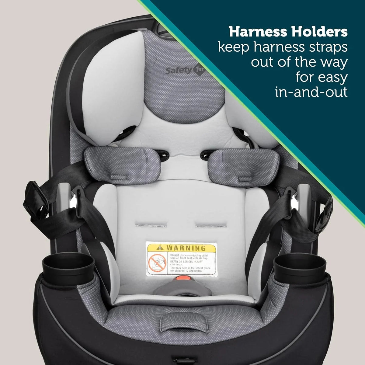 3-in-1 Convertible Car Seat. All-In-One Infant Toddler Booster Seat. Rear & Forward Facing Child Safety Seat