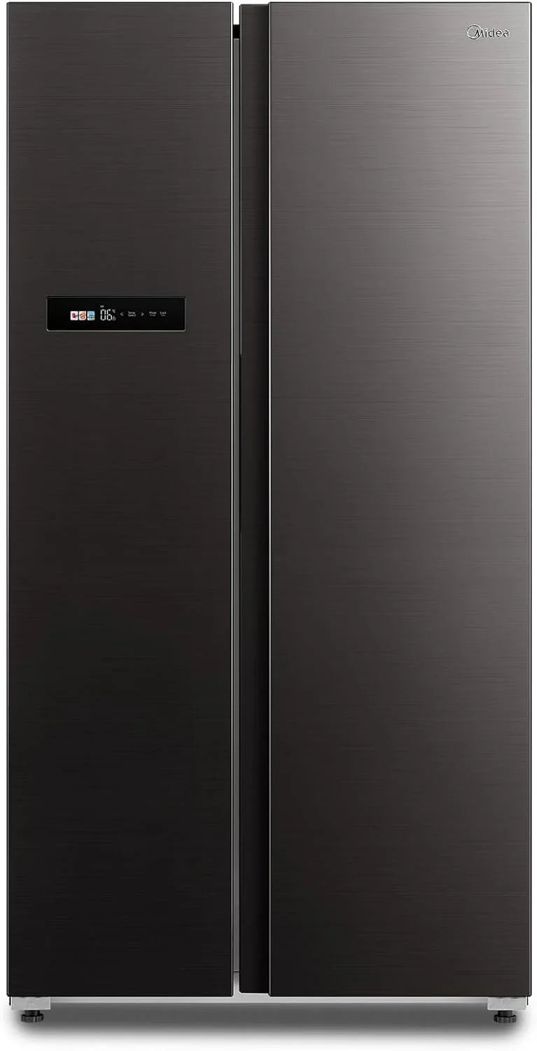 Midea KS-DDX 6.32 WT Side-by-Side Kühl-/Gefrierkombination/ 178.8 cm Hhe/ 254 kWh/Jahr/No Frost/Dual Inverter Compressor/mit 3in1 Wasser-/Eisspender