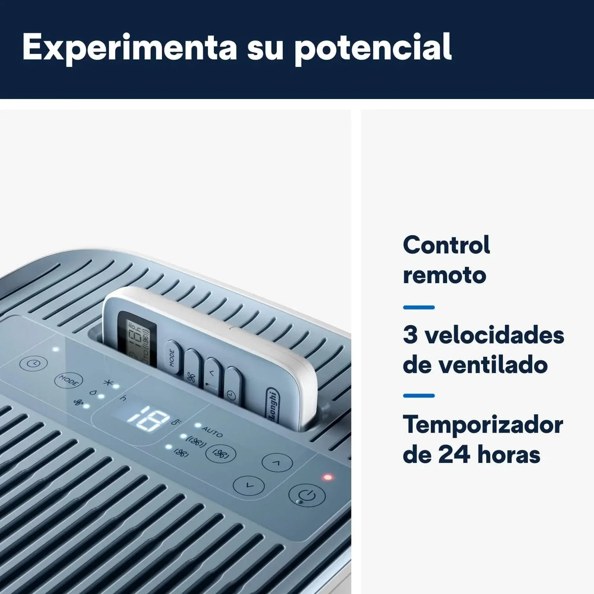Pinguino Compact PAC ES72 YOUNG Aire Acondicionado Portátil 8.300 BTU/h. 2.1 kW. hasta 60m³. Función Deshumidificador y Ventilación. Temporizador 24