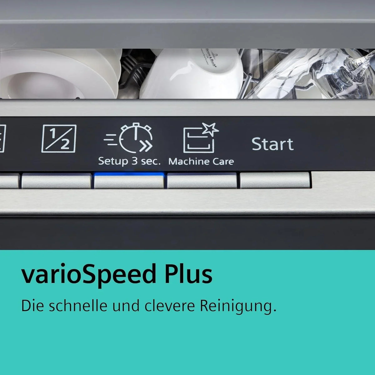 Siemens SX95EX12CE. iQ500 Smarter Geschirrspüler. Vollintegrierte Spülmaschine. 60 cm. Made in Germany. XXL. Besteckschublade. Extra leise. varioSpeed
