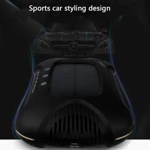 Air Purifier Aroma Diffuser Auto Mist Maker PM 2.5 Eliminator Car Air Purifier with Fresh Air Humidifier USB Air Purifier for Car with HEPA.White