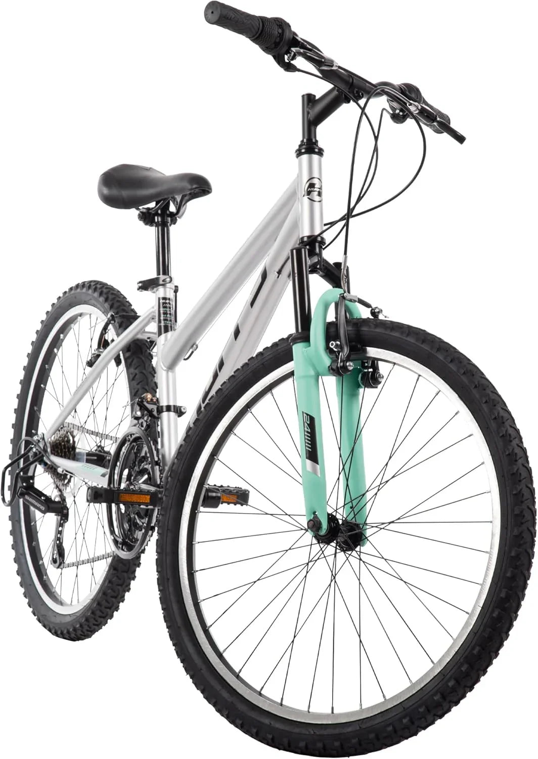 Mountain Hardtail Mountain Bike for Boys/Girls/Men/Women. 20/24/26 Sizes. 6 or 21 Speed Shimano Twist Shifting. Front or Dual Suspension. Comfort Saddle. Sleek Colors