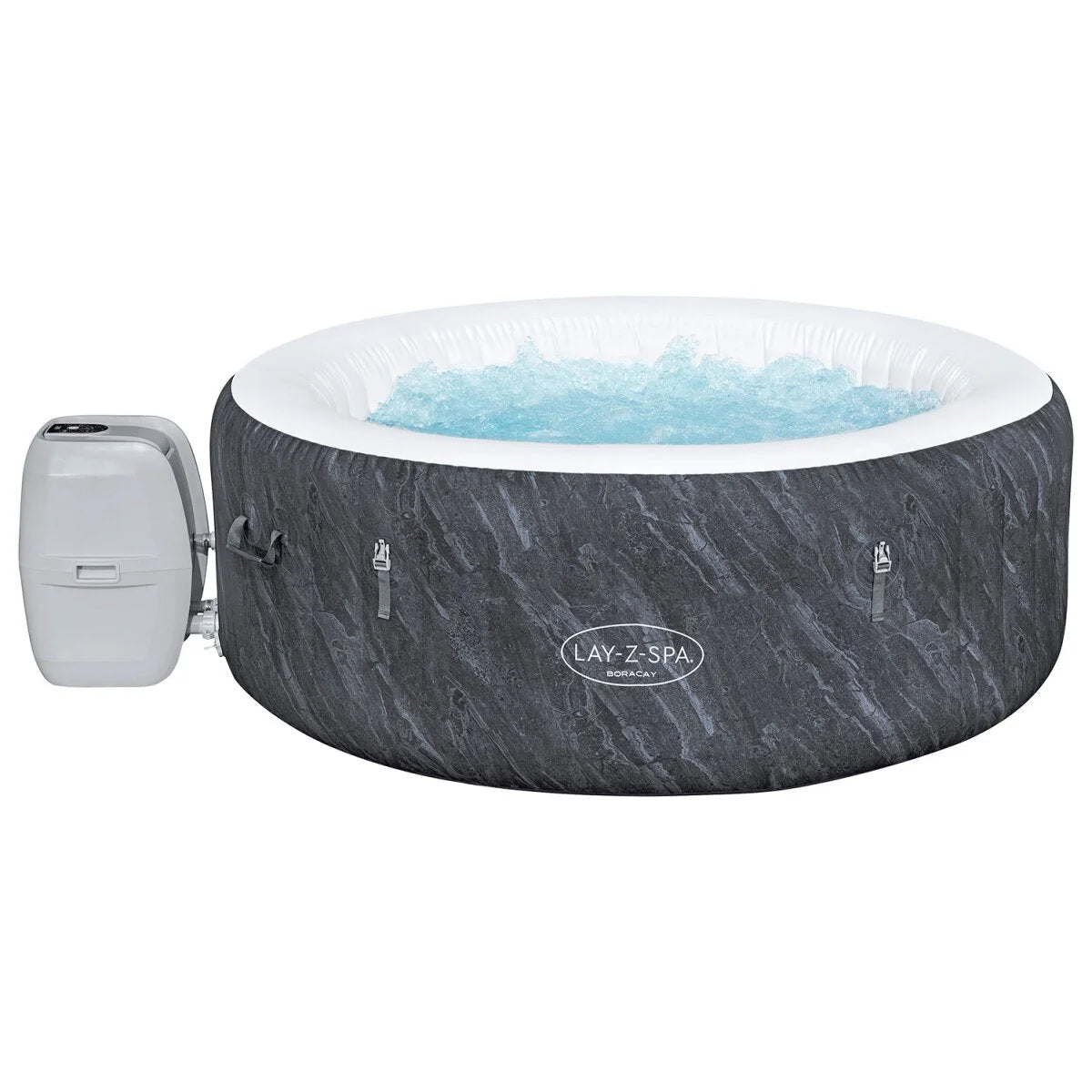 Bestway LAY-Z-SPA WLAN-Whirlpool Boracay AirJet Ø 180 x 66 cm. rund - B-Ware neuwertig