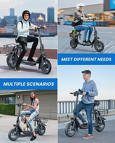 450W Electric Scooter with Seat. 22-Mile Range