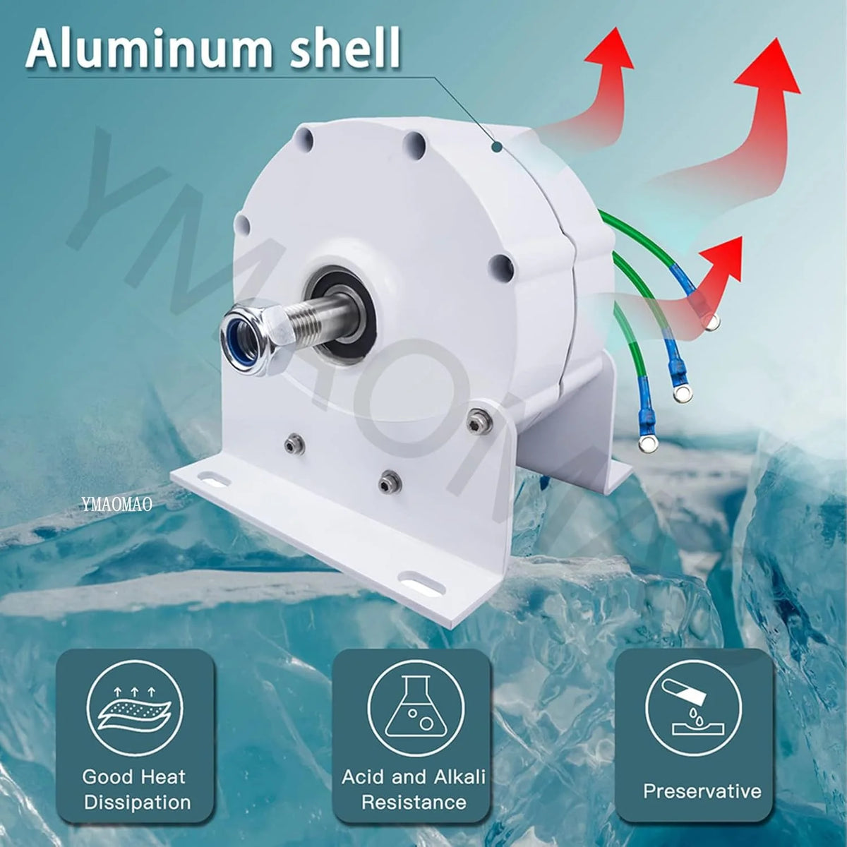 12.000W Low-RPM Permanent Magnet Generator. 12V/24V/48V/120V/220V Gearless Generator Motor for Wind Turbine. Water Turbine and DIY Power Generation