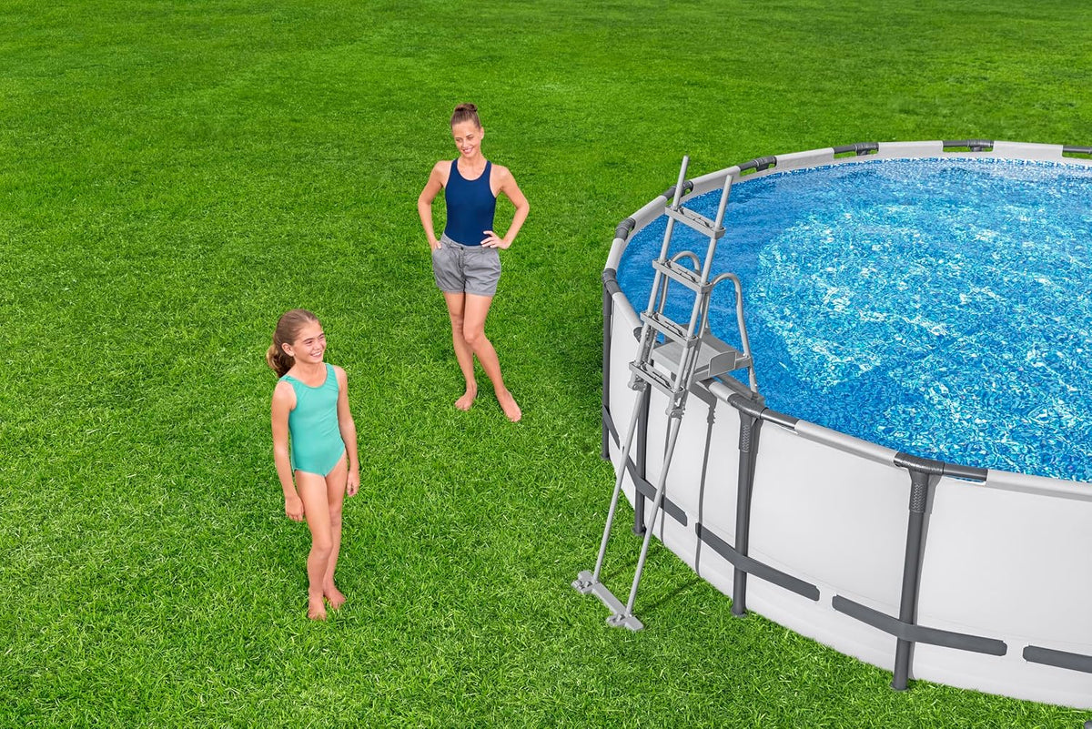 Bestway Escalera de seguridad para piscina Flowclear 1.32 m