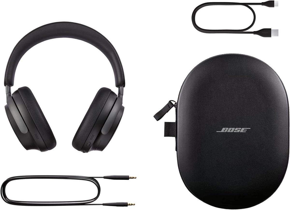 QuietComfort Ultra-Fantastic Bluetooth Headphones. wireless headphones. featuring spatial audio function. open ear-cup design with noise reduction and equipped with a microphone. with a maximum usage time of 24 hours. Moon Blue - Limited Edition colo