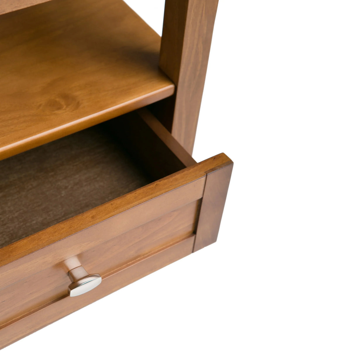 20 Inch Wide Solid Wood Rectangle End Table. Transitional Side Table