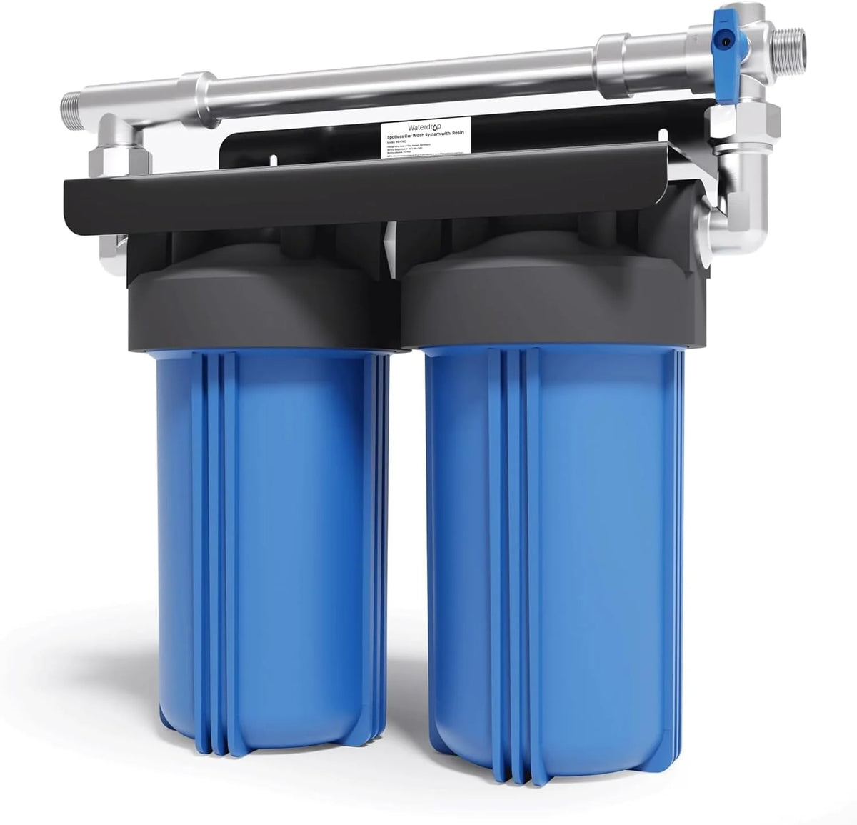 Spotless Car Wash System with Resin. Deionized Water System. Spot Free. Works for All Vehicles. RV. Motorcycles. Windows. Boats. Planes and More. No Towel Drying.