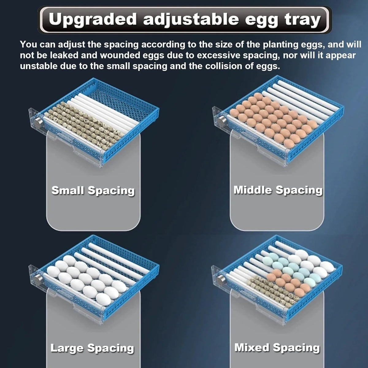 Egg Incubator. 192/256/500 Egg Incubator. Poultry Hatcher Machine with Automatic Egg Turning. Temperature & Humidity Control and LED Screen. General Purpose Incubator for Chickens Ducks Birds.500