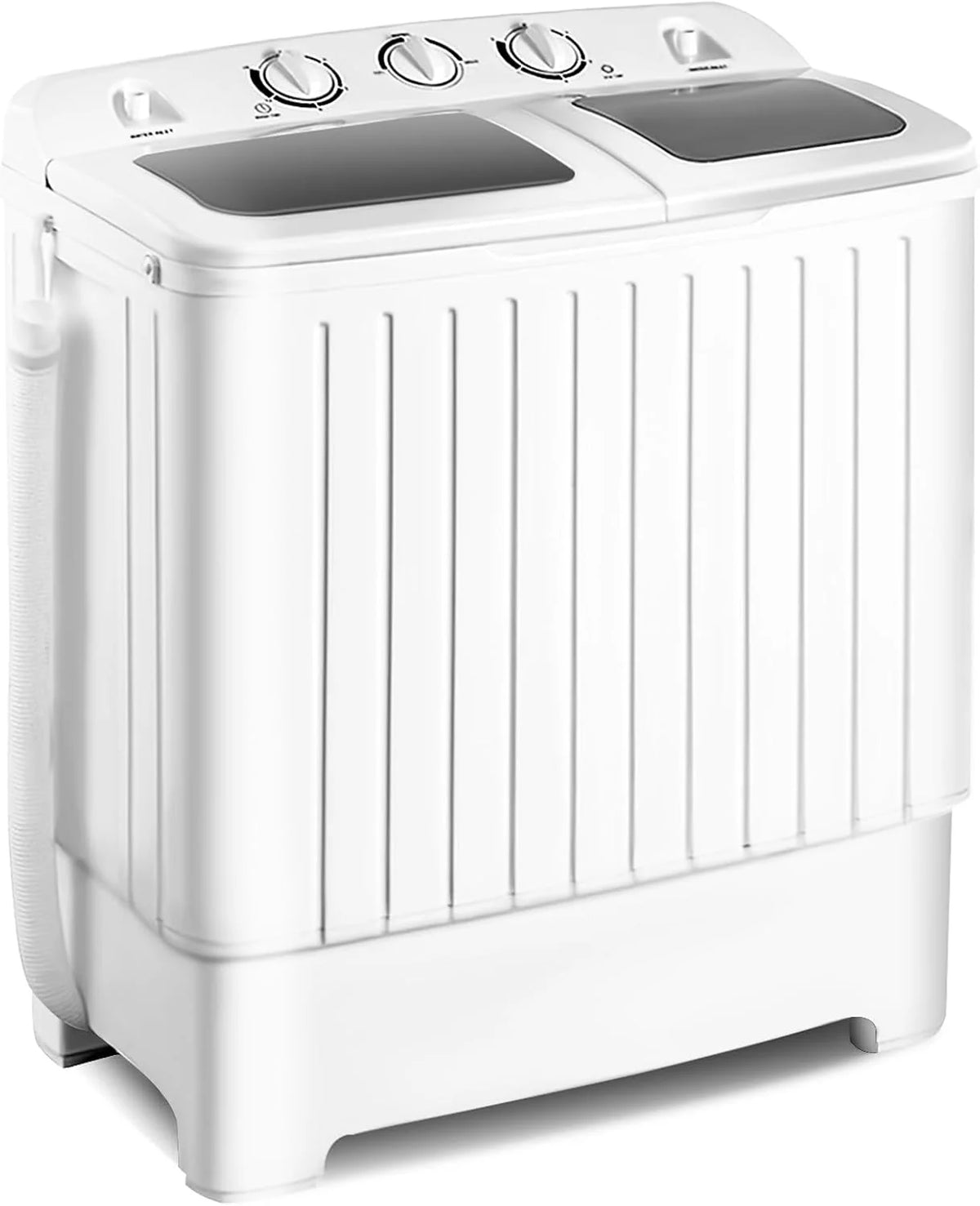 Portable mini compact two-cylinder washing machine (17.6 pounds) - Spanish model. rotary type. blue + white