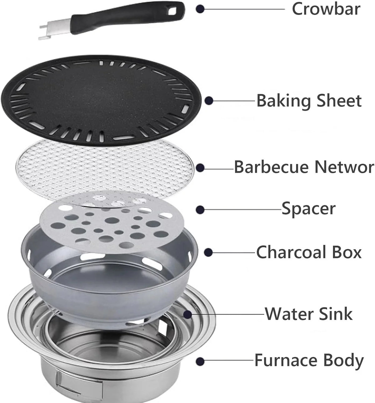 Outdoor Grill Table Foldable. Easy to Carry Can Hang Items Multi-Purpose. Aluminum Alloy. Portable Camping Table Foldable. for Picnic. BBQ. Making Tea
