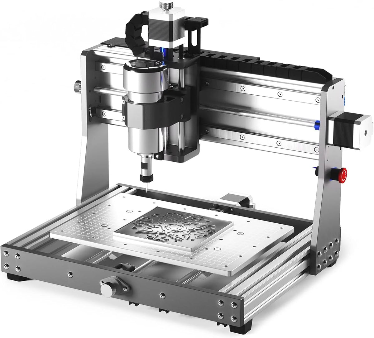 Router Kit GRBL Control 3 Axis Plastic Acrylic PCB PVC Wood Carving Milling Engraving Machine with Offline Controller. XYZ Working Area 300 x 180 x 45mm