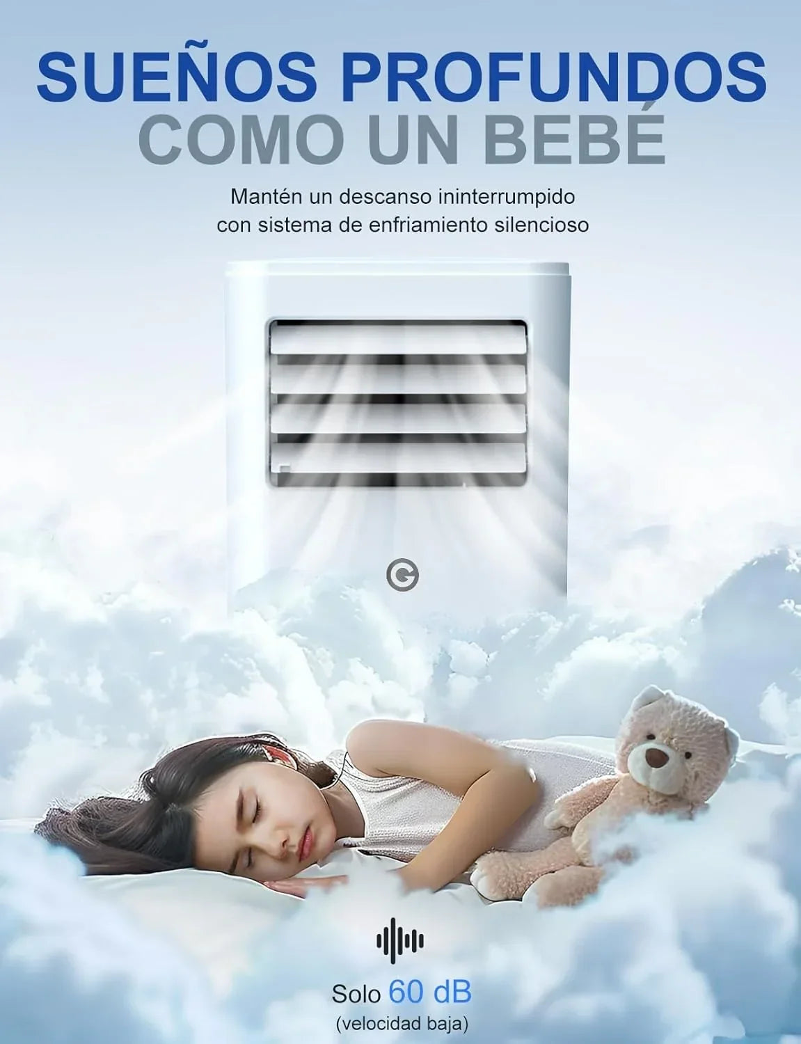 Aire Acondicionado Portátil 9000 BTU. 4 en 1