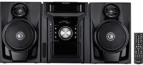 240W 5-Disc Mini Shelf Stereo System – Bluetooth. Cassette Deck. USB & AM/FM Radio