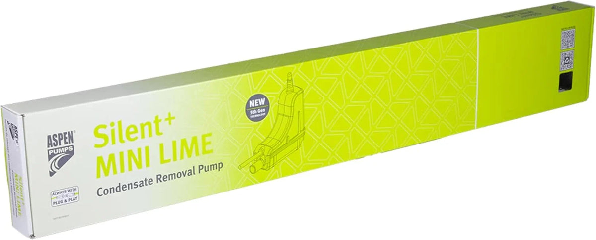 ASPEN Silent + Mini Lime Eckkanal- Kondensatpumpe für Wand- Klimageräte / 5. Generation (Slimline)